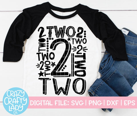 Birthday Collage SVG Cut File Bundle (1-10) SVG Crazy Crafty Lady Co. 