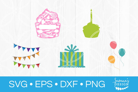 Birthday Cut File Bundle SVG SavanasDesign 
