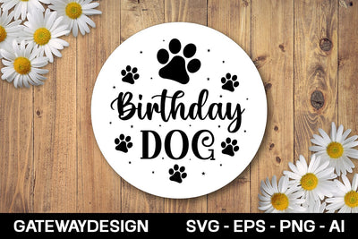Birthday Dog svg design SVG designmaster24 