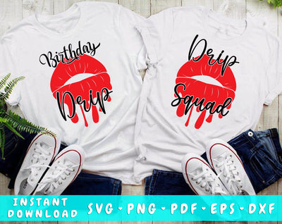 Birthday Drip SVG, Drip Squad SVG SVG HappyDesignStudio 