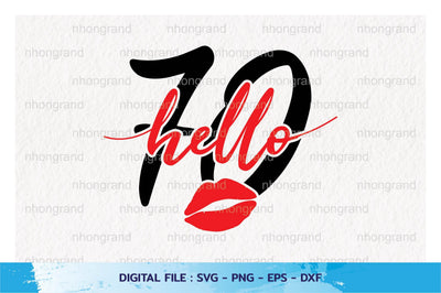 Birthday fabulous hello 70 years, t-shirt, Cricut Files, svg, png, eps, dxf, Instant Download SVG nhongrand 