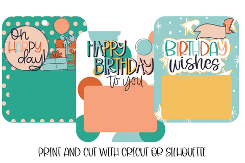 Birthday Gift Card Holder, Happy Birthday PNG, Birthday Money Holder, Printable Birthday Gift SVG Designing Digitals 