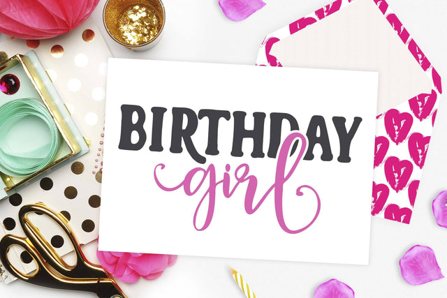 Birthday girl Cut file SVG TheBlackCatPrints 