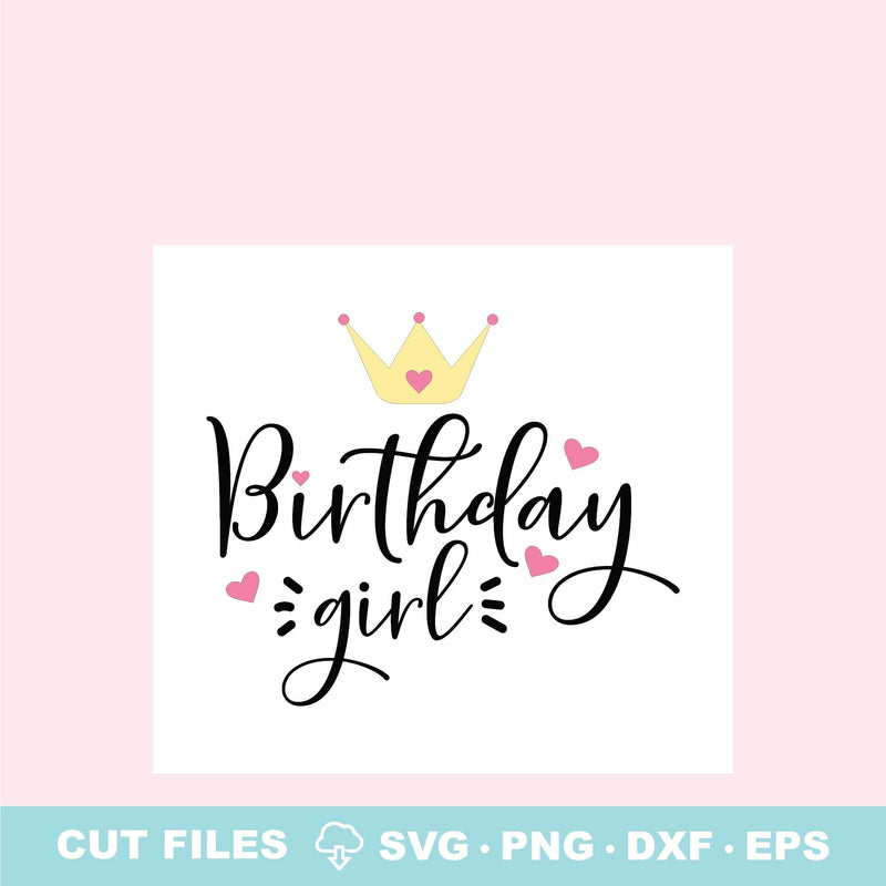 Birthday Girl Layered SVG SVG Elise Cellucci 