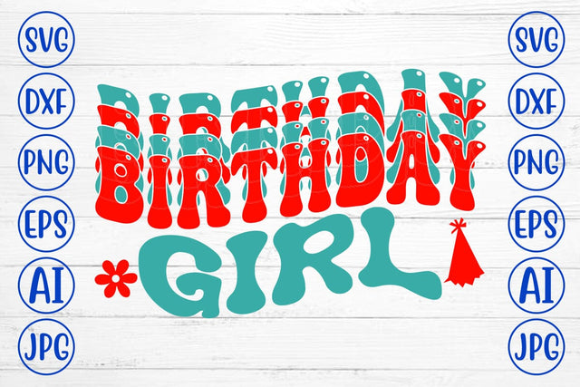 Birthday Girl Retro SVG SVG Syaman 