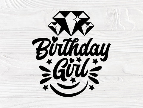 Birthday girl SVG, Birthday Shirt Svg Cut Files SVG TonisArtStudio 