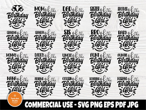 Birthday girl SVG, Birthday Shirt Svg Cut Files SVG TonisArtStudio 