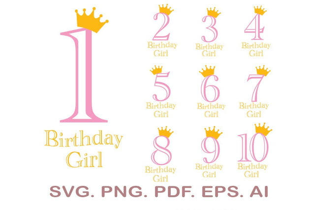 Birthday Girl svg Bundle, Birthday svg, It's My Birthday svg, Cricut, Silhouette SVG MagicDesignUS 