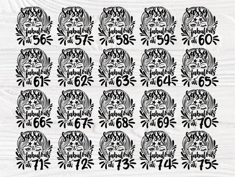 Birthday Girl SVG Bundle, Woman Svg, Eyelashes Svg SVG TonisArtStudio 