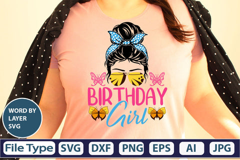 Birthday Girl SVG Cut File SVG DesignPlante 503 