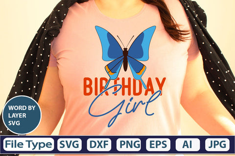 Birthday Girl SVG Cut File SVG DesignPlante 503 