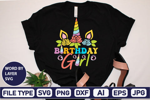 Birthday Girl SVG Cut File SVG DesignPlante 503 