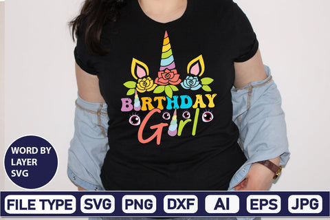 Birthday Girl SVG Cut File SVG DesignPlante 503 