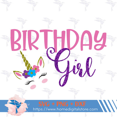 Birthday Girl SVG, PNG, DXF Digital Files Include SVG SVGStoreShop 