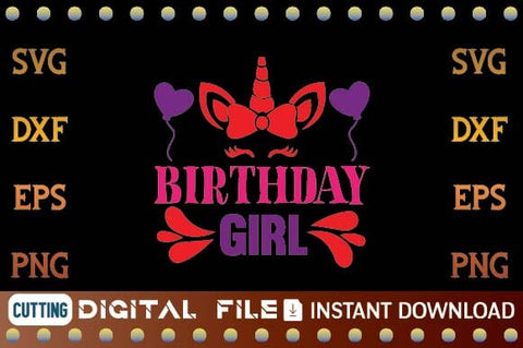 birthday girl svg SVG designer krishna 
