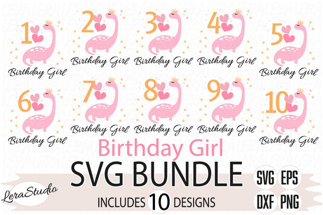 Birthday Girl Svg SVG Lerastudio 