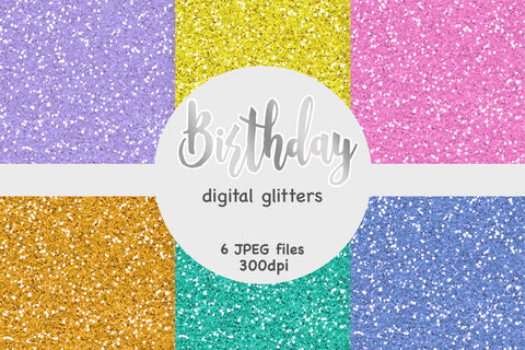 Birthday Glitter Texture | Sparkle Digital Paper Digital Pattern GlamArtZhanna 