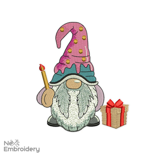 Birthday Gnome Embroidery Design Embroidery/Applique DESIGNS NextEmbroidery 