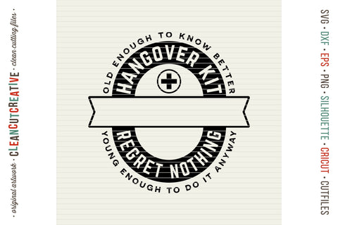 Birthday Hangover Kit | Personalized 30 40 50 Birthday SVG SVG CleanCutCreative 
