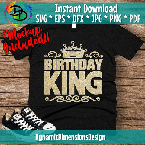 Birthday King SVG DynamicDimensionsDesign 