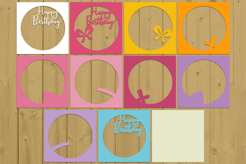 Birthday Layered Papercut 13 Svg Eps Ai Png Pdf 3D Paper zafrans studio 