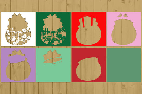 Birthday Layered Papercut 16 Svg Eps Ai Png Pdf 3D Paper zafrans studio 