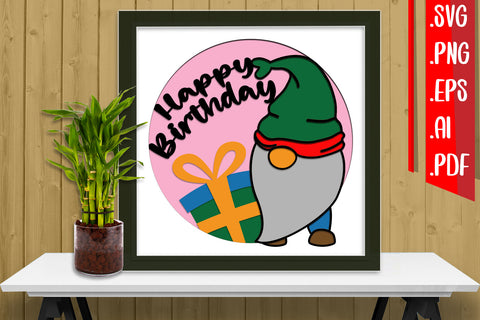 Birthday Layered Papercut 20 Svg Eps Ai Png Pdf 3D Paper zafrans studio 