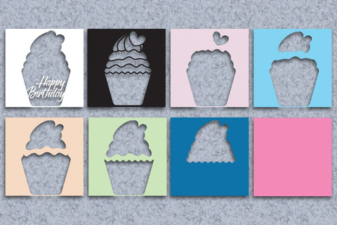 Birthday layered papercut 4 3D Paper zafrans studio 