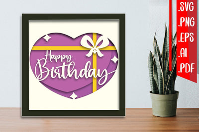 Birthday layered papercut 8 3D Paper zafrans studio 