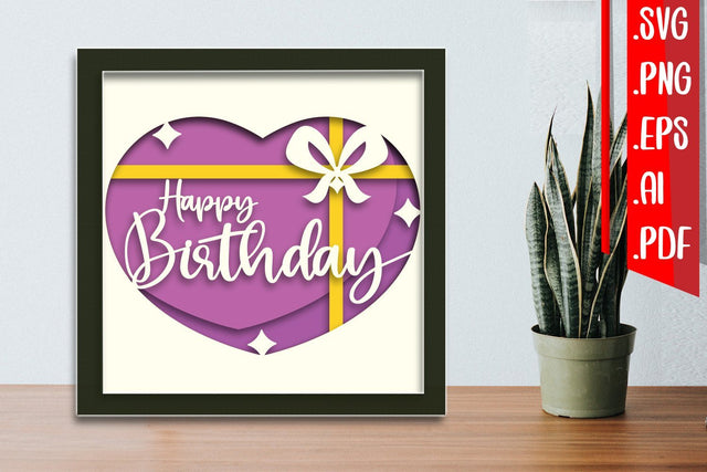 Birthday layered papercut 8 3D Paper zafrans studio 