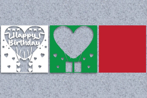 Birthday layered papercut 9 3D Paper zafrans studio 