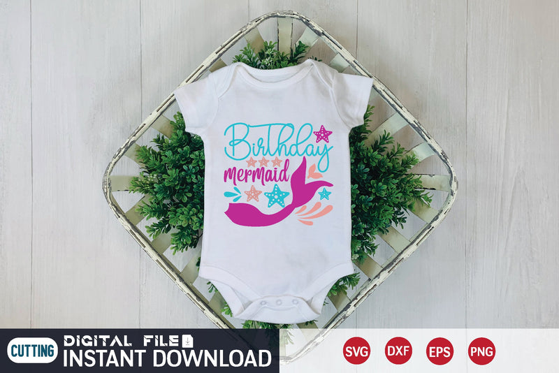 birthday mermaid SVG designer krishna 