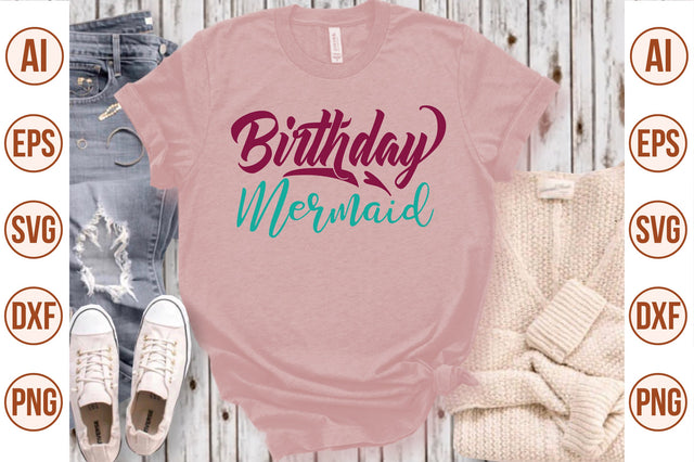 Birthday Mermaid svg SVG nirmal108roy 