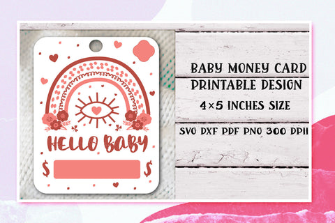 Birthday Money card. Baby Shower Money card Gift SVG. SVG Samaha Design 