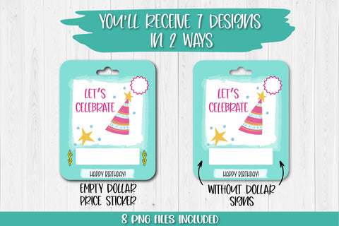 Birthday Money Card PNG Designs | Printable Birthday Gift Sublimation TatiStudio 