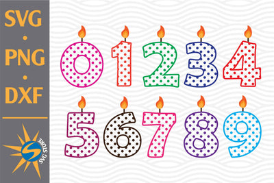Birthday Numbers SVG, PNG, DXF Digital Files Include SVG SVGStoreShop 