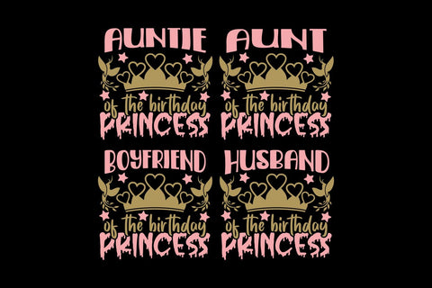 Birthday Princess SVG Bundle, Birthday Party Shirt SVG TonisArtStudio 