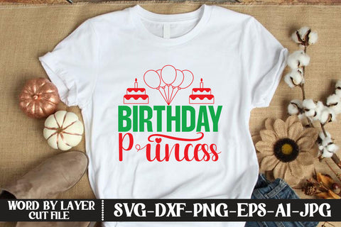 Birthday Princess SVG CUT FILE SVG MStudio 