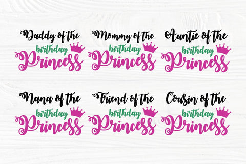 Birthday princess SVG, Family Svg Cut Files SVG TonisArtStudio 
