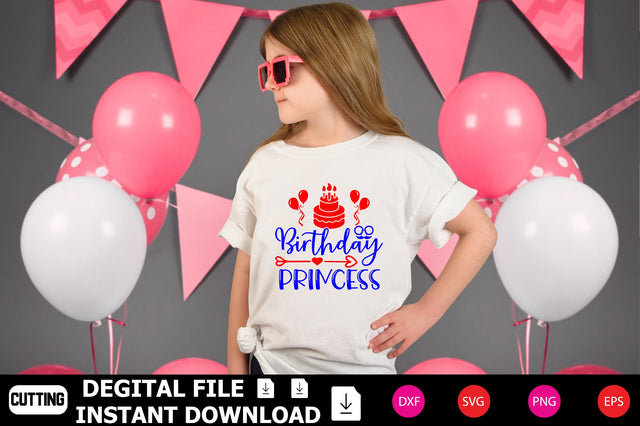 Birthday Princess SVG Shahin alam 