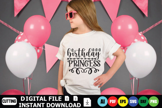 Birthday Princess SVG Shahin alam 
