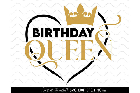 Birthday Queen Shirt | Birthday Queen Squad SVG March Design Studio 