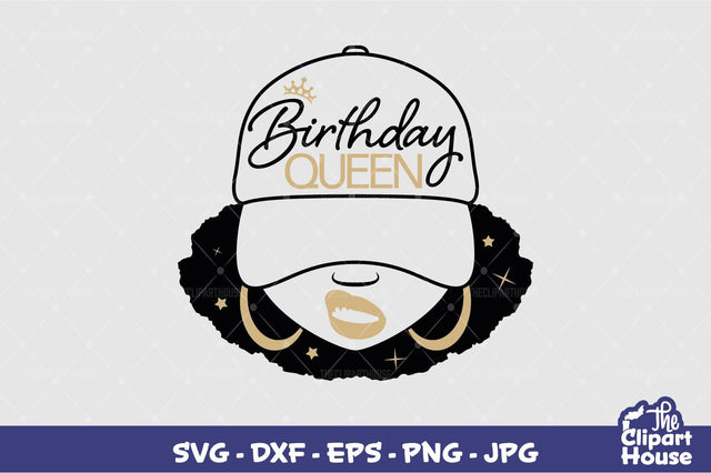 Birthday Queen Smirk SVG The Clipart House 