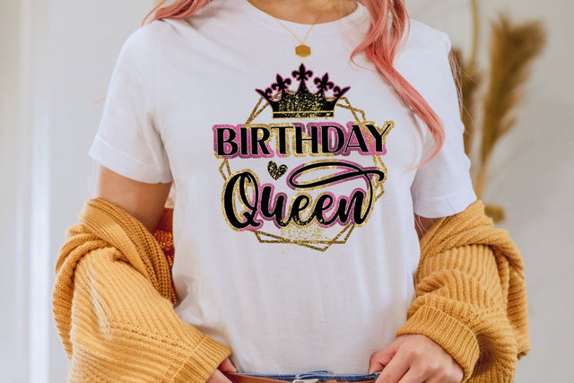 Birthday Queen Sublimation I Evergreen Sublimation Design Sublimation Happy Printables Club 