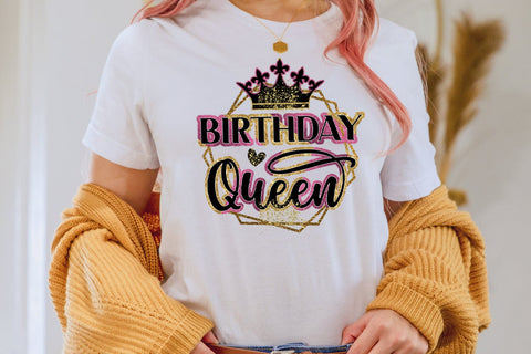 Birthday Queen Sublimation I Evergreen Sublimation Design Sublimation Happy Printables Club 