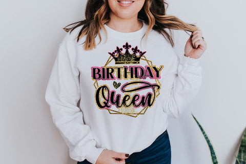 Birthday Queen Sublimation I Evergreen Sublimation Design Sublimation Happy Printables Club 