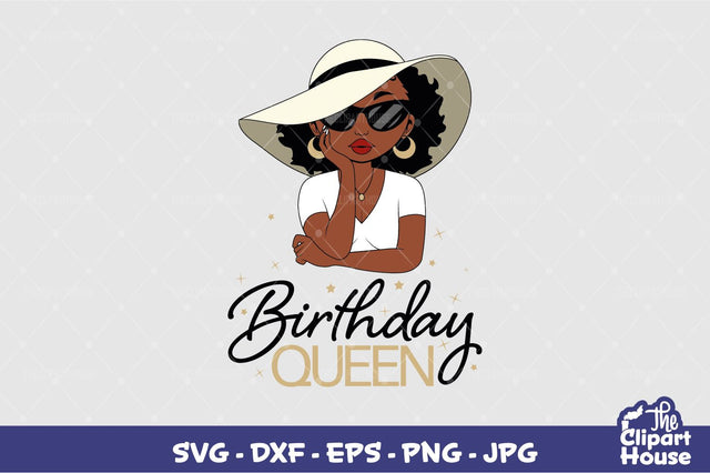 Birthday Queen Sun Hat SVG The Clipart House 