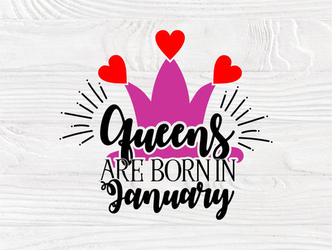 Birthday queen SVG | Birthday girl svg bundle | 12 months birthday queen | Birthday cut files for cricut and silhouette | Queens are born in SVG TonisArtStudio 