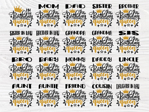 Birthday Queen SVG, Birthday Shirt Svg, Family Svg SVG TonisArtStudio 