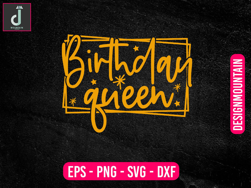 Birthday queen svg design SVG Alihossainbd 